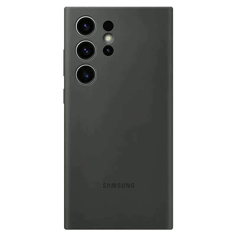 Husă Samsung Silicone Cover for Galaxy S23 Ultra, Khaki