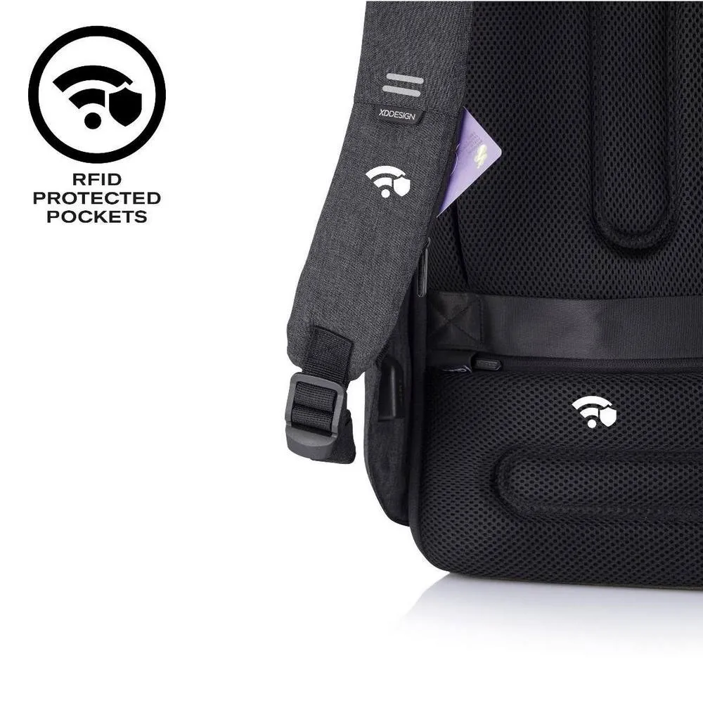 Rucsac pentru Laptop Bobby Hero Small, 13.3", Piele artificială, Negru