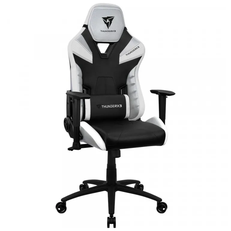 Scaun Gaming ThunderX3 TC5, PU Piele, Alb