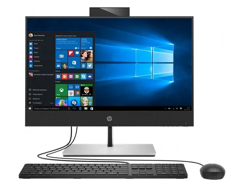 Computer All-in-One HP ProOne 400 G6, 23,8", Intel Core i5-10500T, 8GB/512GB, Windows 10 Pro, Negru