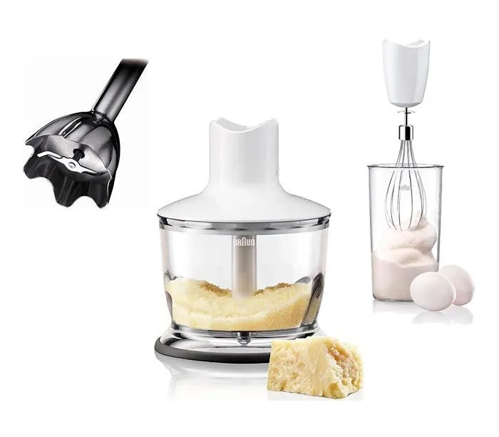 Blender de mână BRAUN MQ3045WH, Alb Albastru