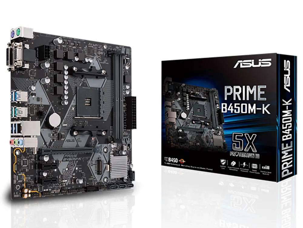 Placă de bază Gigabyte B450M K, AM4, AMD B450, Micro-ATX