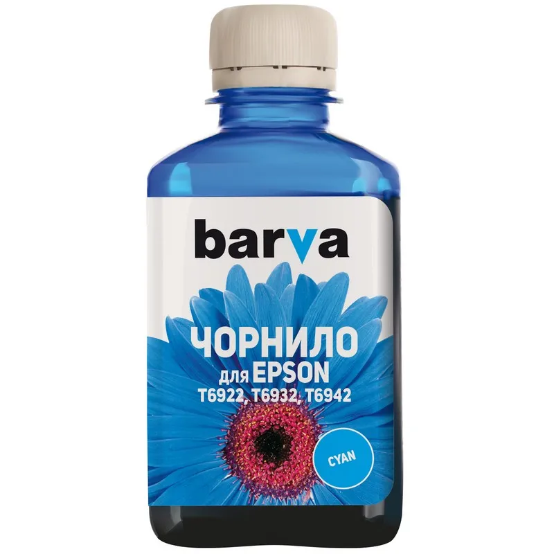 Recipient de cerneală Barva T6931, 180ml, Cyan