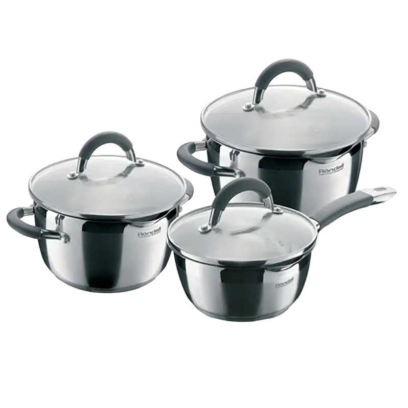 Un set de vase Rondell RDS-341, 24cm, Oțel inoxidabil