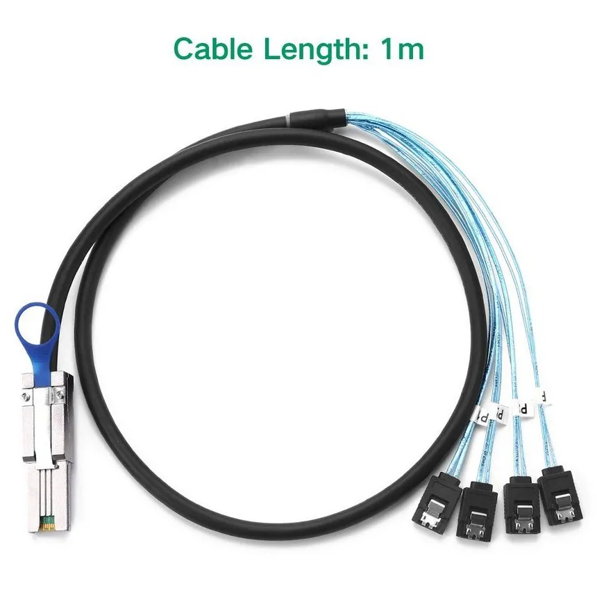 Cablu SFF-8088, Negru