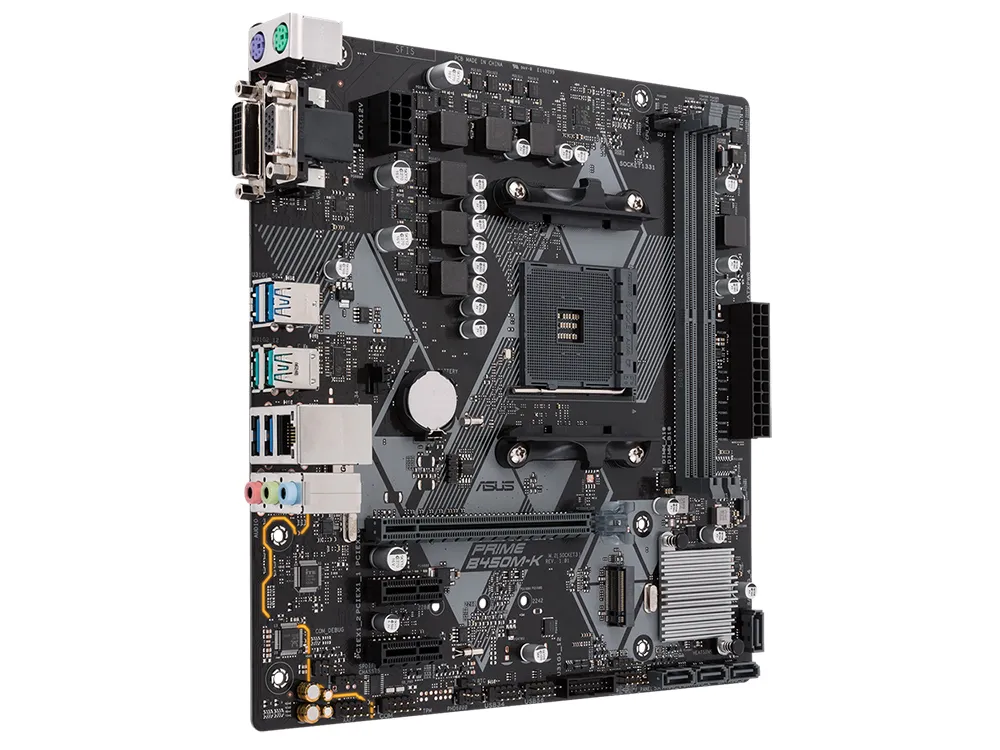 Placă de bază Gigabyte B450M K, AM4, AMD B450, Micro-ATX