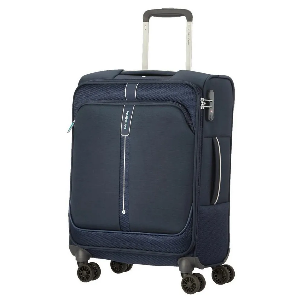 Valiza Samsonite POPSODA cu 4 roti 55/20 lungime 40CM albastru inchis