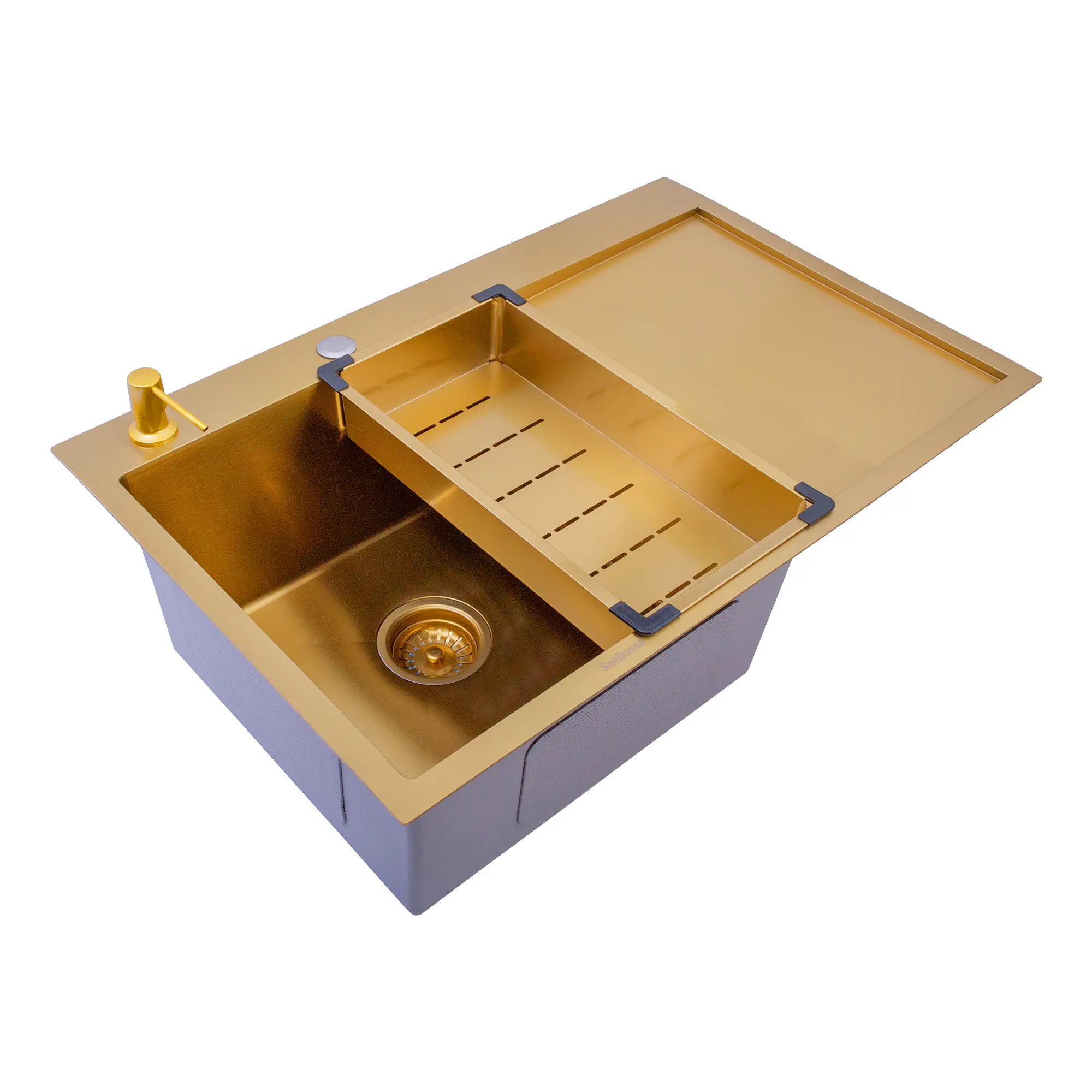 Chiuveta handmade SanDonna HD7850 (Auriu)