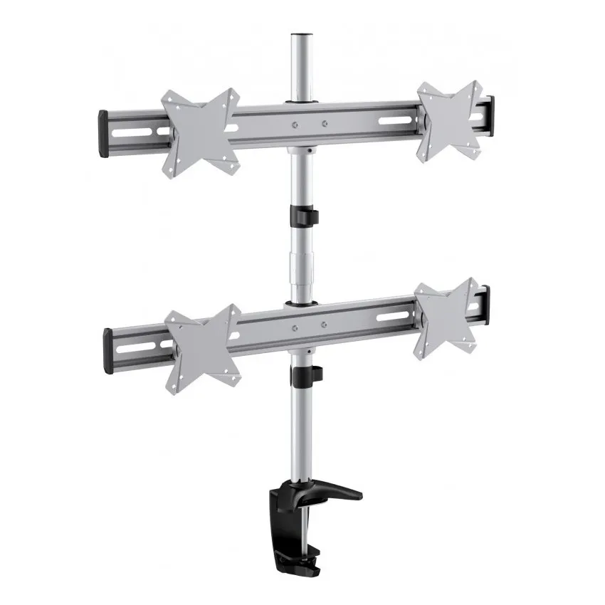 Suport birou pentru monitoare Reflecta PLANO Desk 23-1010Q, Argintiu