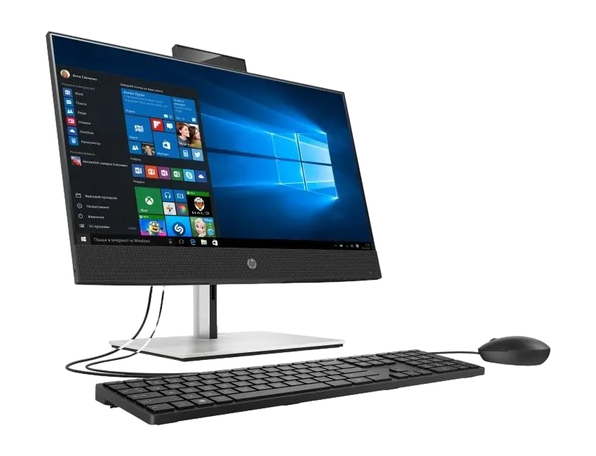 Computer All-in-One HP ProOne 400 G6, 23,8", Intel Core i5-10500T, 8GB/512GB, Windows 10 Pro, Negru