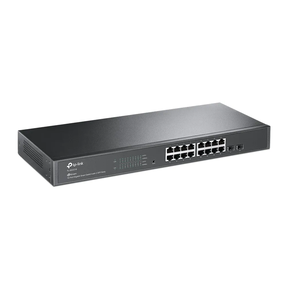 Switch de rețea TP-LINK TL-SG2218, 16x 10/100/1000 Mbps, 2x SFP