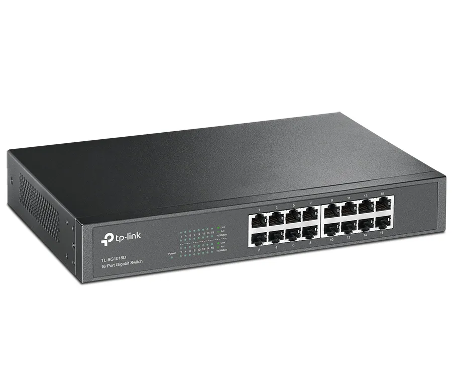 Switch de rețea TP-LINK TL-SG1016D, 16x 10/100/1000 Mbps