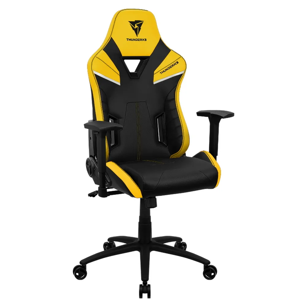 Scaun Gaming ThunderX3 TC5, PU Piele, Negru/Galben