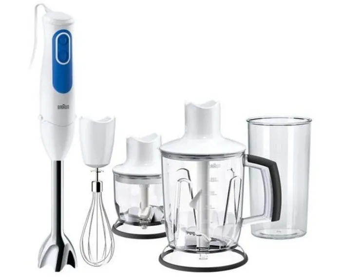 Blender de mână BRAUN MQ3045WH, Alb Albastru