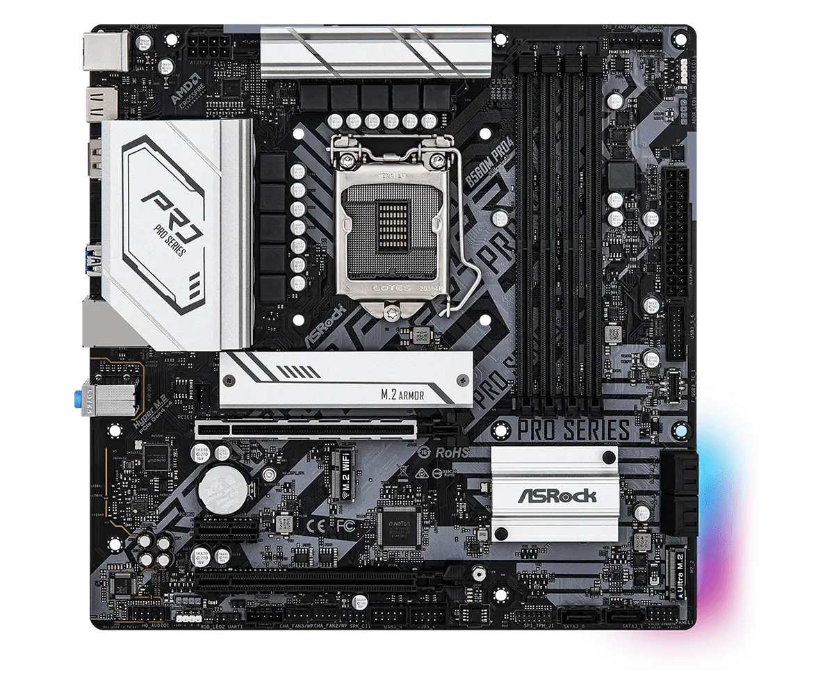 Placă de bază ASRock B560M PRO4, LGA1200, Intel B560, Micro-ATX