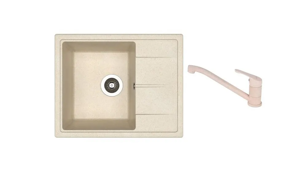 SET chiuveta Dr Gans Nika 580 + SanDonna F 1066 bej  