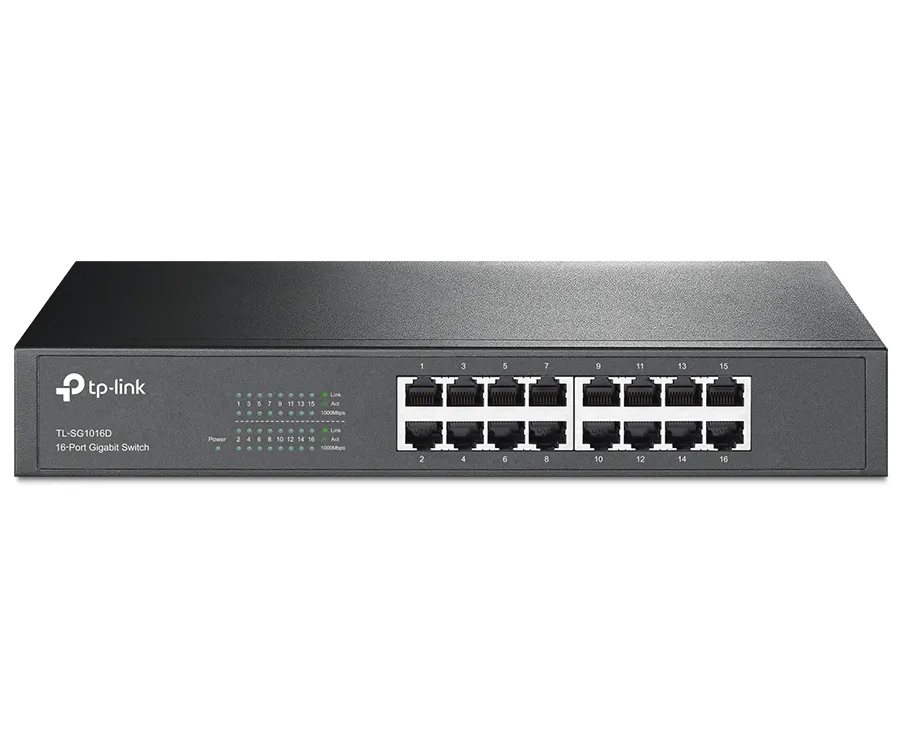 Switch de rețea TP-LINK TL-SG1016D, 16x 10/100/1000 Mbps