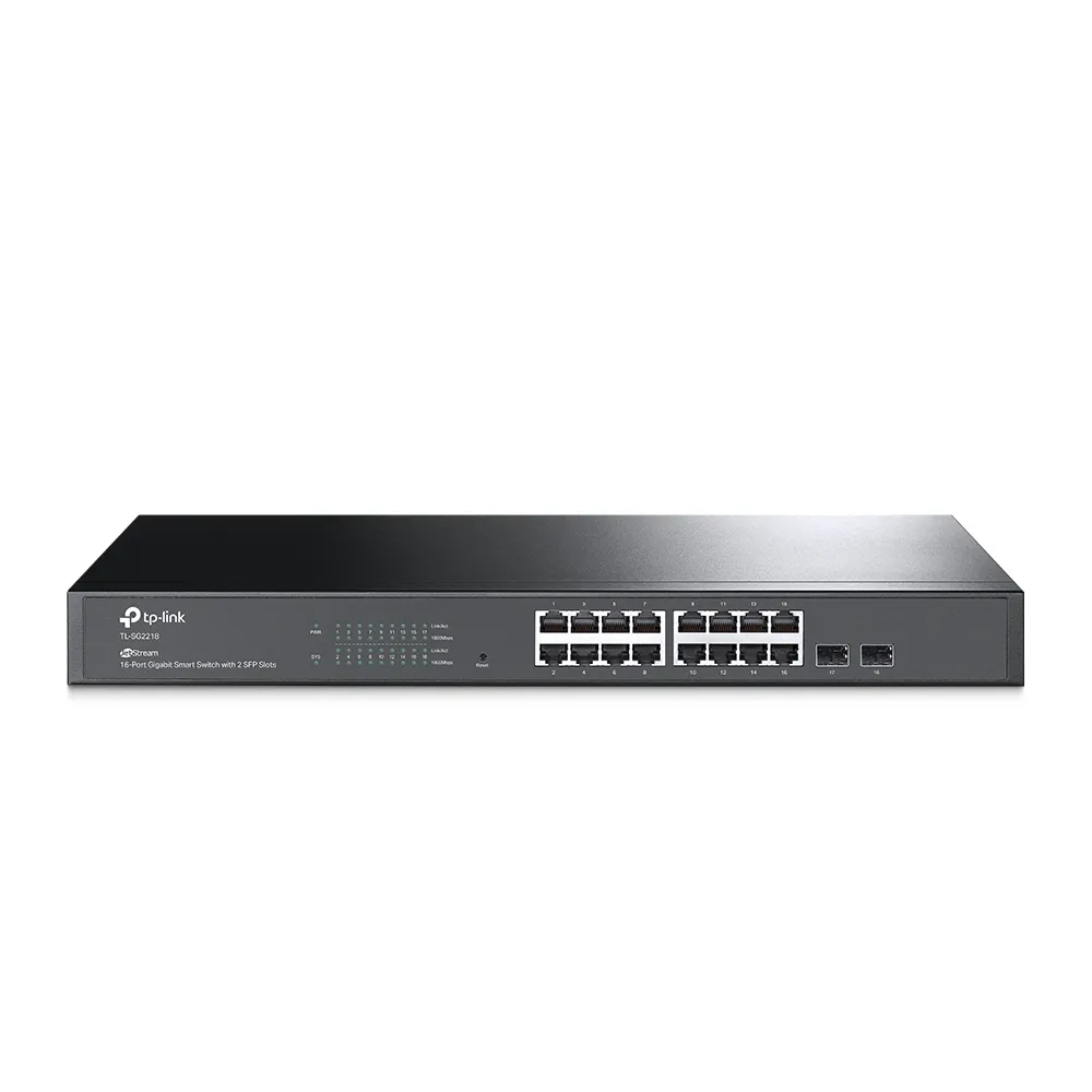 Switch de rețea TP-LINK TL-SG2218, 16x 10/100/1000 Mbps, 2x SFP