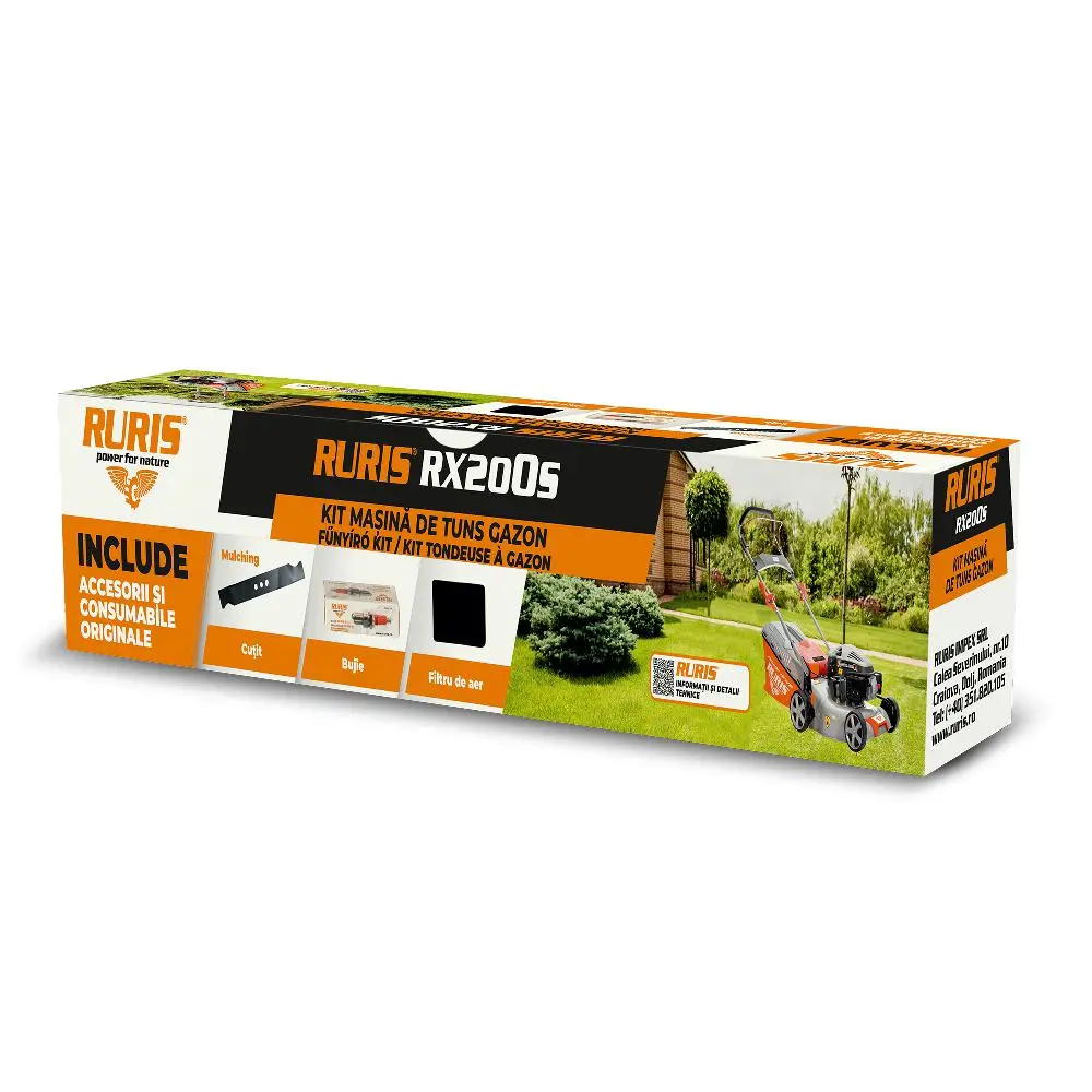 Kit masina de tuns gazon RURIS RX200S