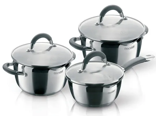 Un set de vase Rondell RDS-341, 24cm, Oțel inoxidabil