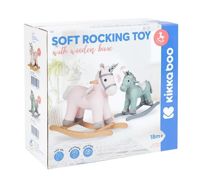 Scaun balansoar pentru copii Kikka Boo Horse, Verde