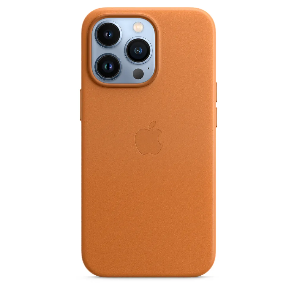 Original iPhone 13 Pro MAX Leather Case with MagSafe - Golden Brown Model A2704