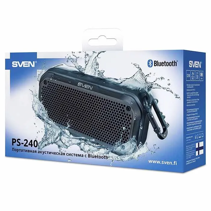 Boxă portabilă SVEN PS-240, Negru