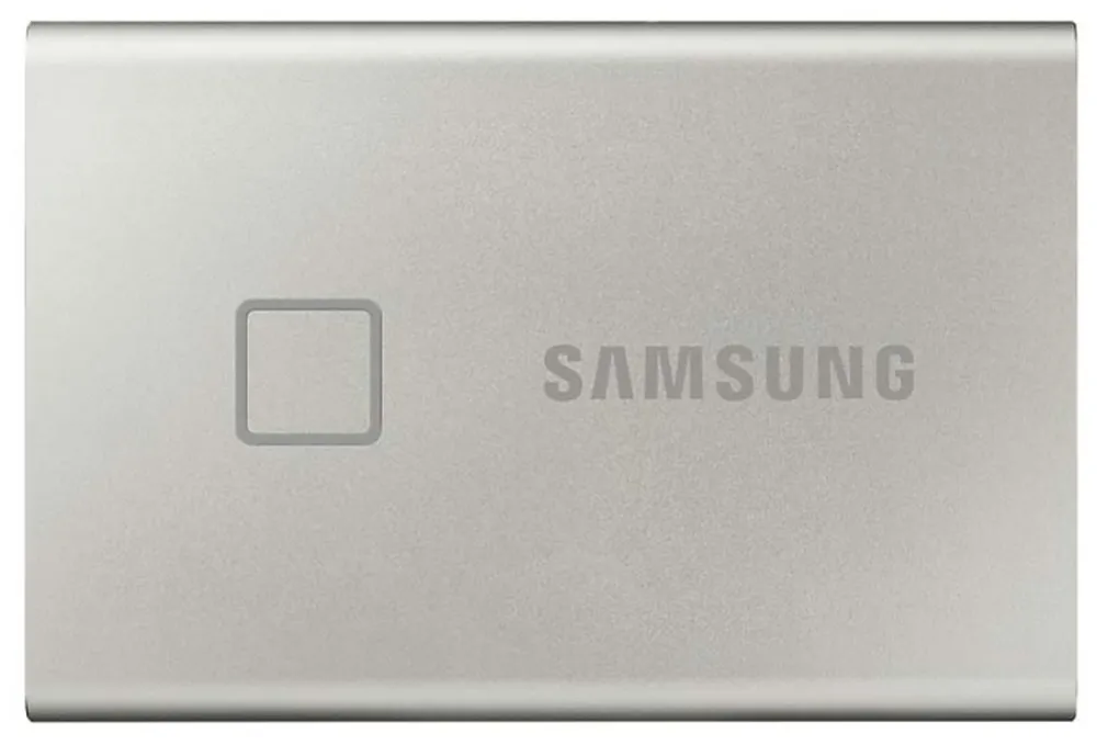 SSD portabil extern Samsung Portable SSD T7 Touch,  2 TB, Argintiu (MU-PC2T0S/WW)