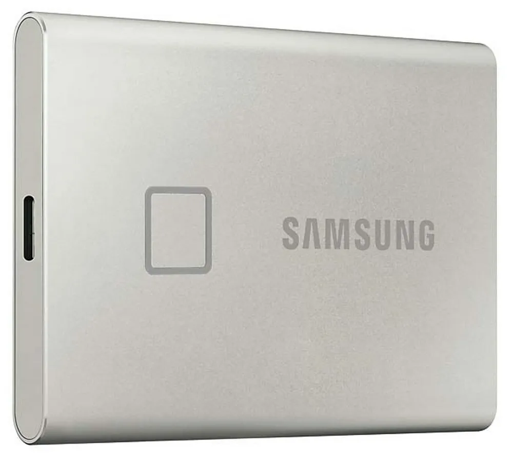 SSD portabil extern Samsung Portable SSD T7 Touch,  2 TB, Argintiu (MU-PC2T0S/WW)