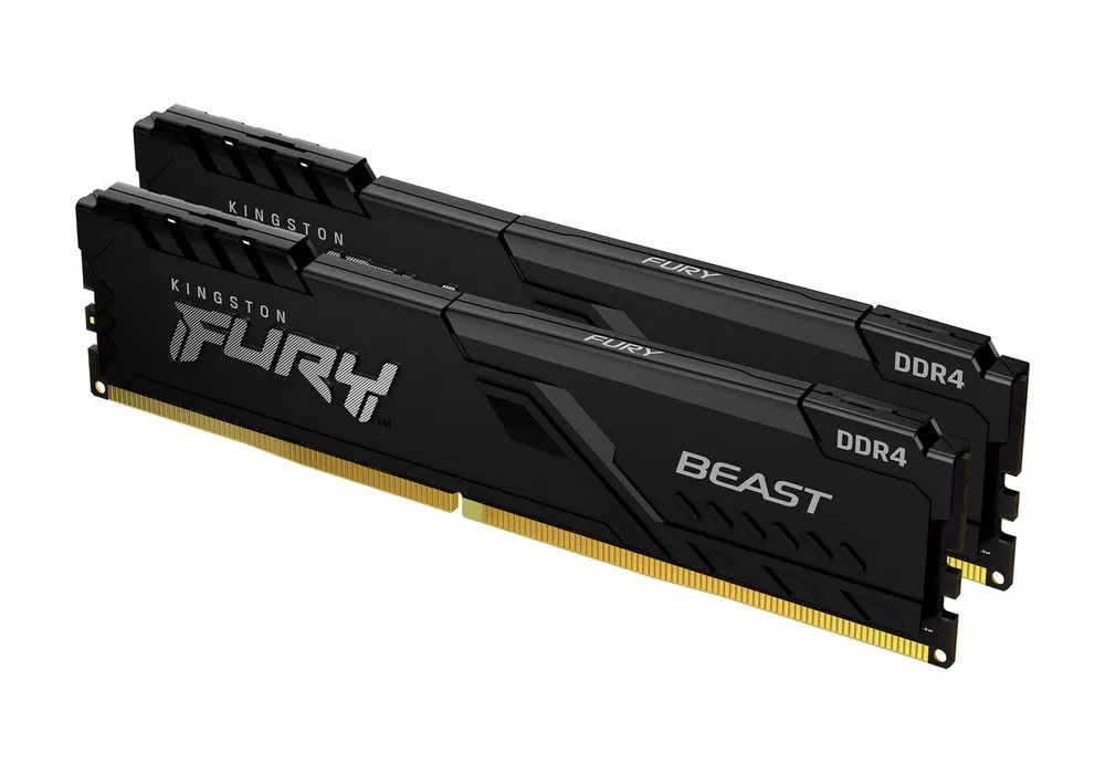 Memorie RAM Kingston FURY Beast, DDR4 SDRAM, 3733 MHz, 16GB, KF437C19BBK2/16