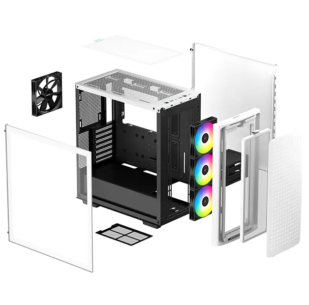 Carcasă PC Deepcool CK560, Midi-Tower, ATX PS2 , Alb