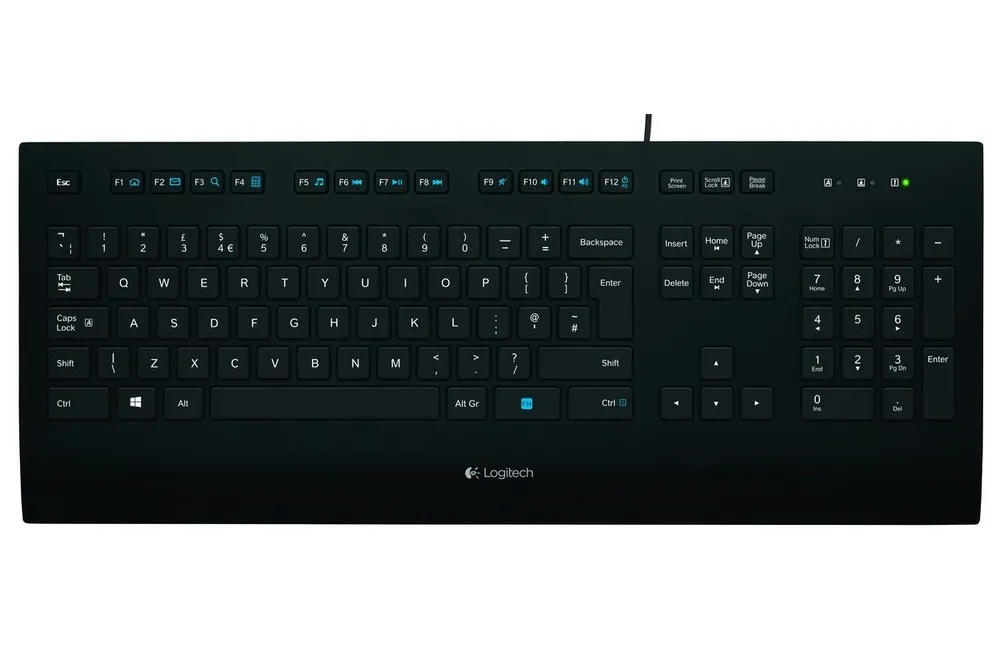 Tastatură Logitech K280e, Cu fir, Negru