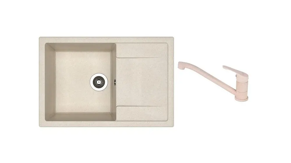 SET chiuveta Dr Gans Techno 760 + SanDonna F 1066 bej  