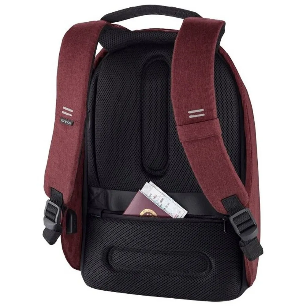 Rucsac pentru Laptop Bobby Hero Small, 13.3", Piele artificială, Roșu