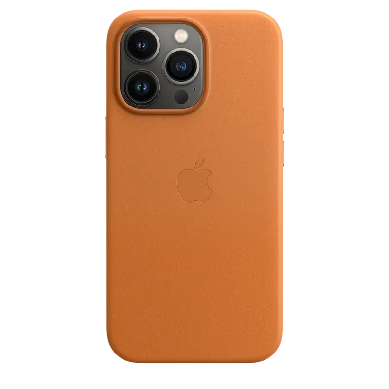 Original iPhone 13 Pro MAX Leather Case with MagSafe - Golden Brown Model A2704