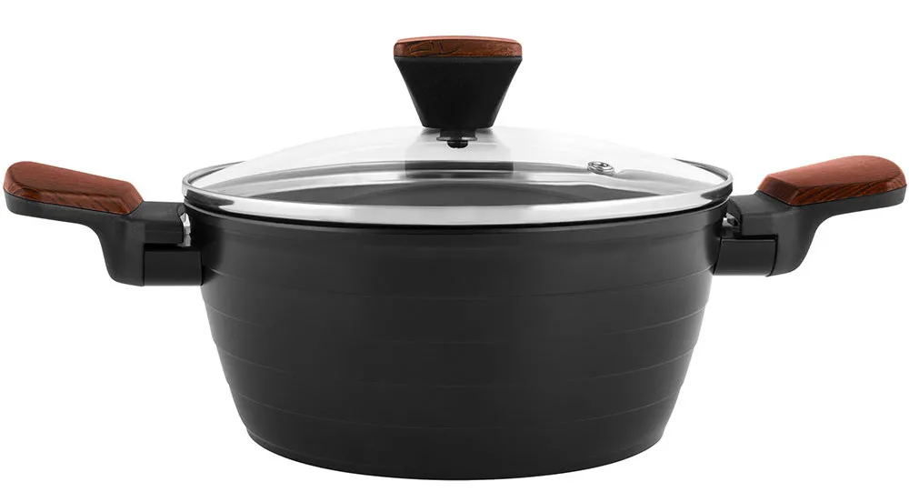 Cratiță Polaris Albero-24C, 4L, 24cm, Negru