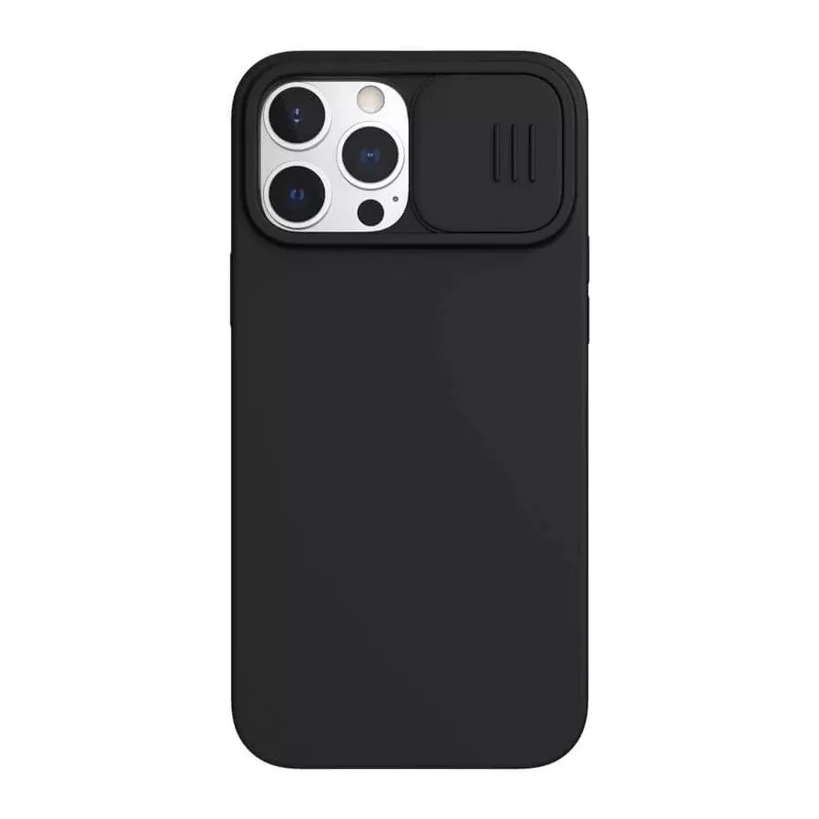 Husă Nillkin iPhone 13 Pro Max CamShield Silky MagneticSilicone, Elegant Black