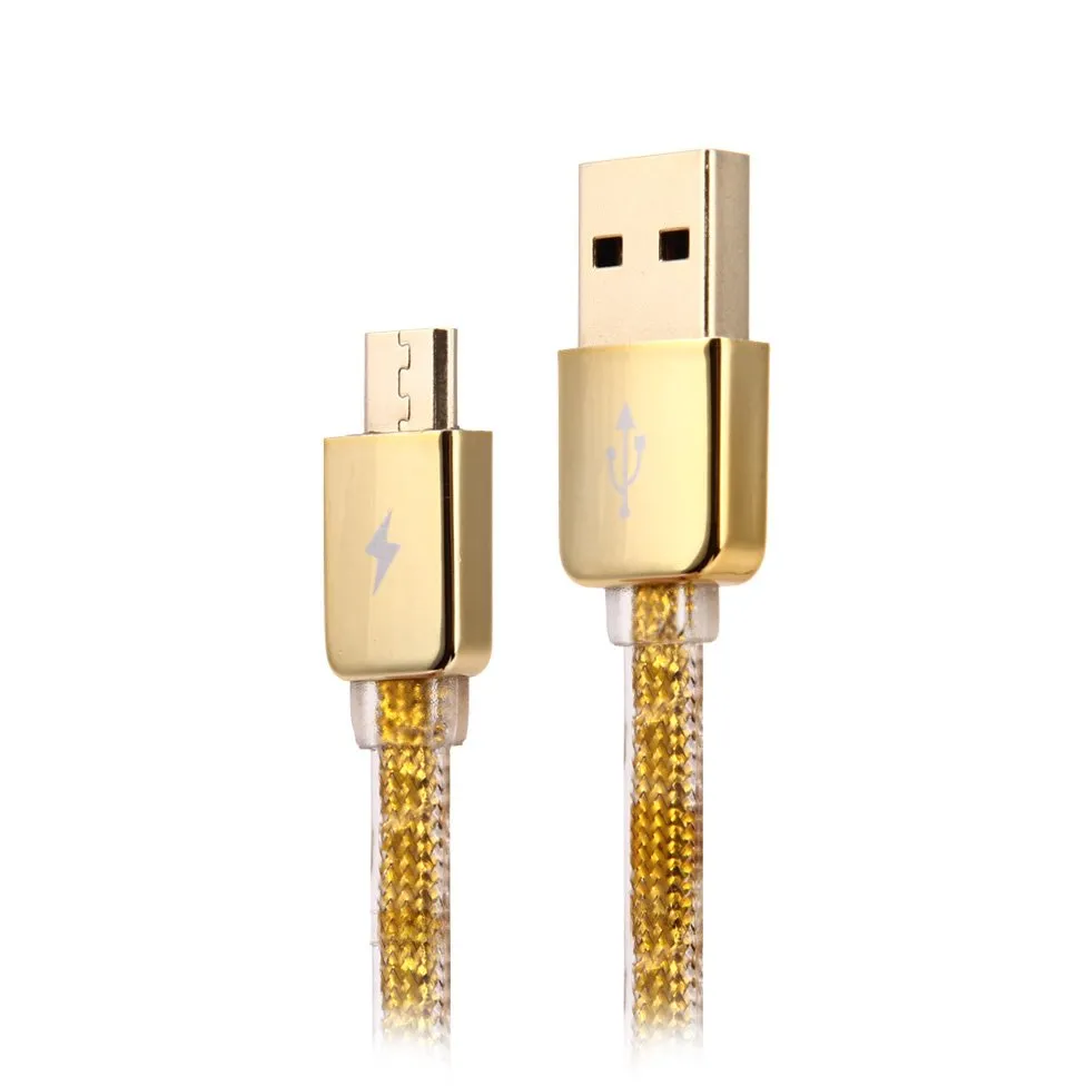 Cablu încărcare și sincronizare Remax RC-016m, USB Type-A/micro-USB, 1m, Auriu