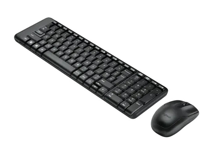 Set Tastatură + Mouse Logitech MK220, Fără fir, Negru