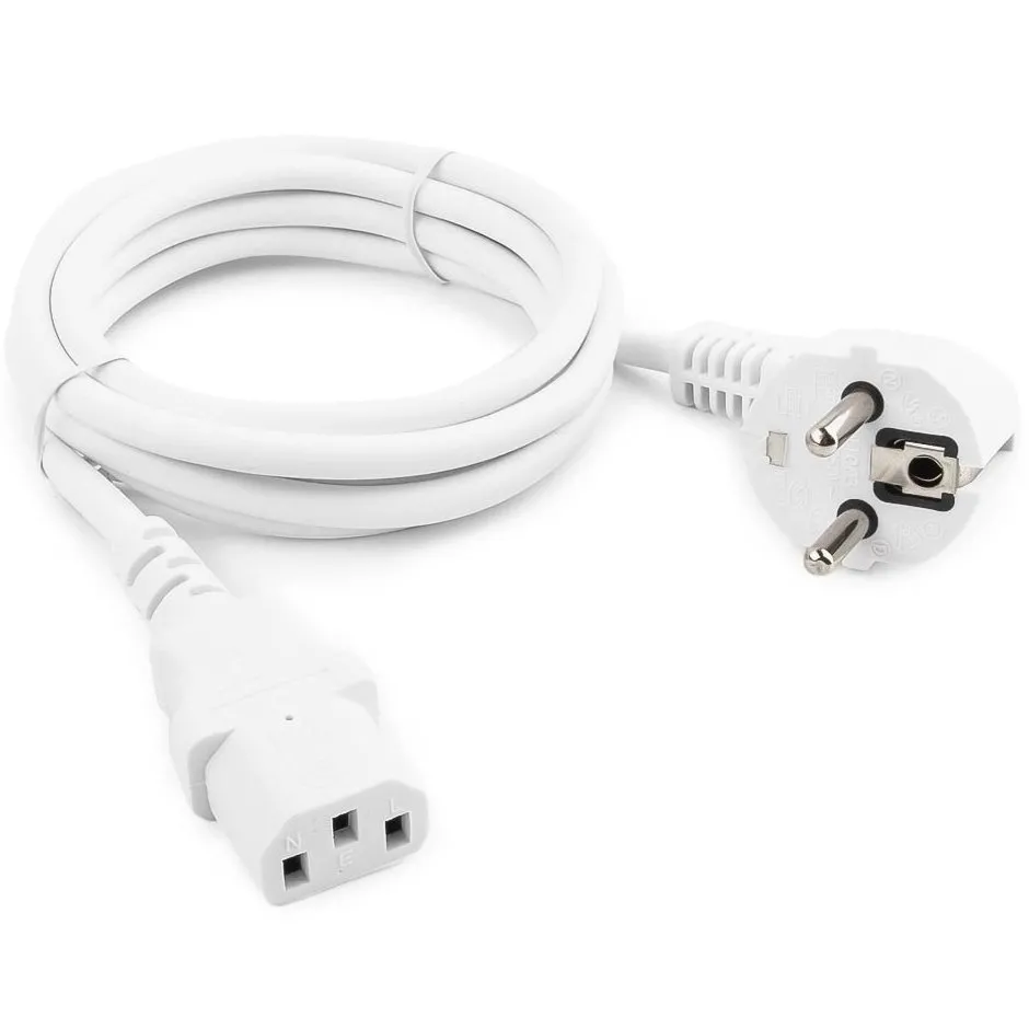 Cablu de alimentare Cablexpert PC-186W-VDE, 1.8 m, Alb