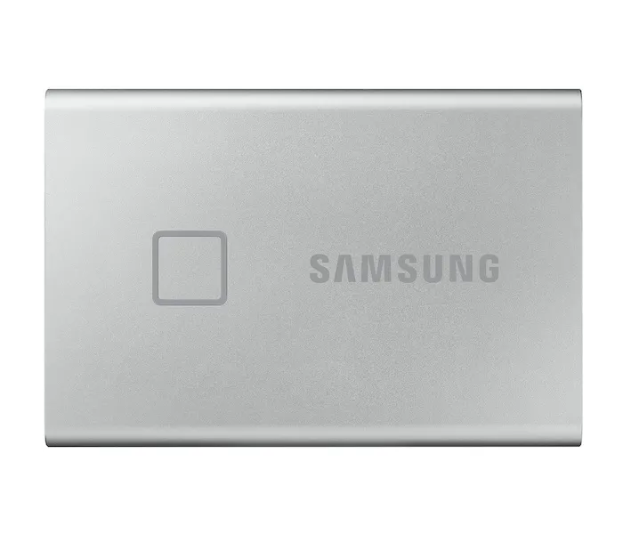 SSD portabil extern Samsung Portable SSD T7 Touch, 500 GB, Argintiu (MU-PC500S/WW)