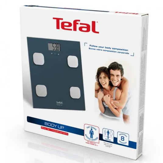 Cântar de podea Tefal BODY UP, Gri