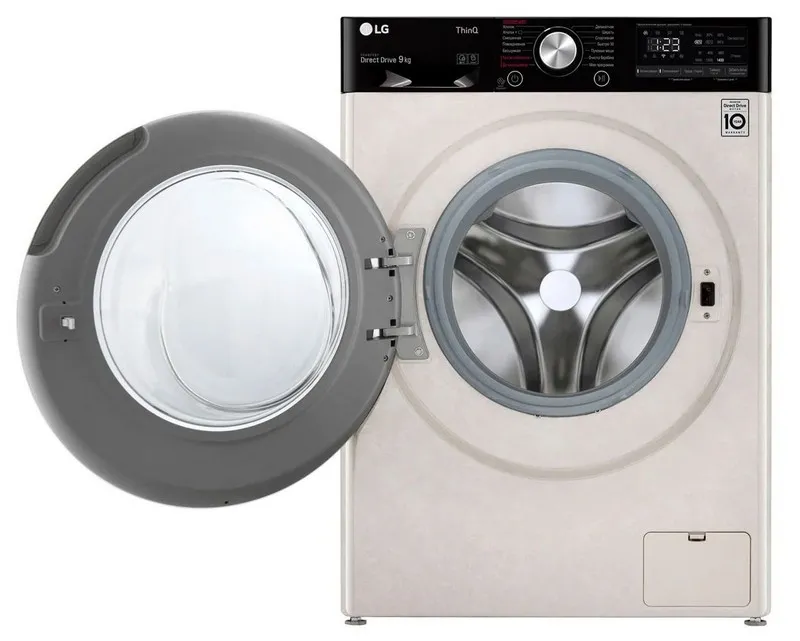 Mașină de spălat LG F4V9VS9W, 9kg, Bej