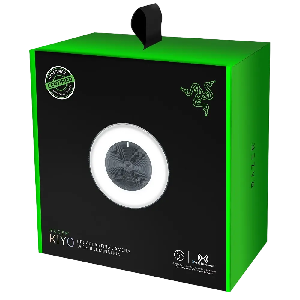 Cameră Web RAZER Kiyo, Full-HD 1080P, Negru