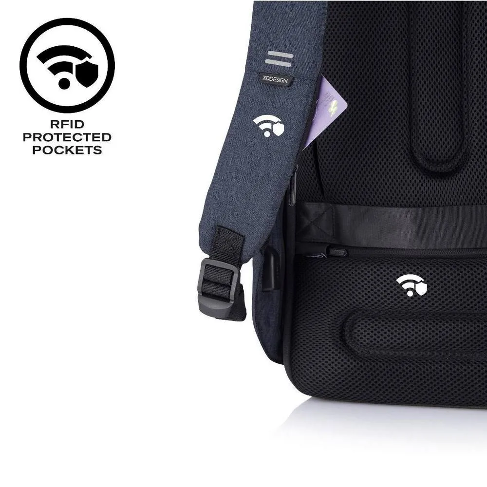 Rucsac pentru Laptop Bobby Hero Small, 13.3", Piele artificială, Albastru închis