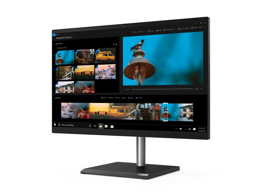 Computer All-in-One Lenovo V30a 24IIL AIO, 23,8", Intel Core i5-1035G1, 8GB/256GB, Fără SO, Negru