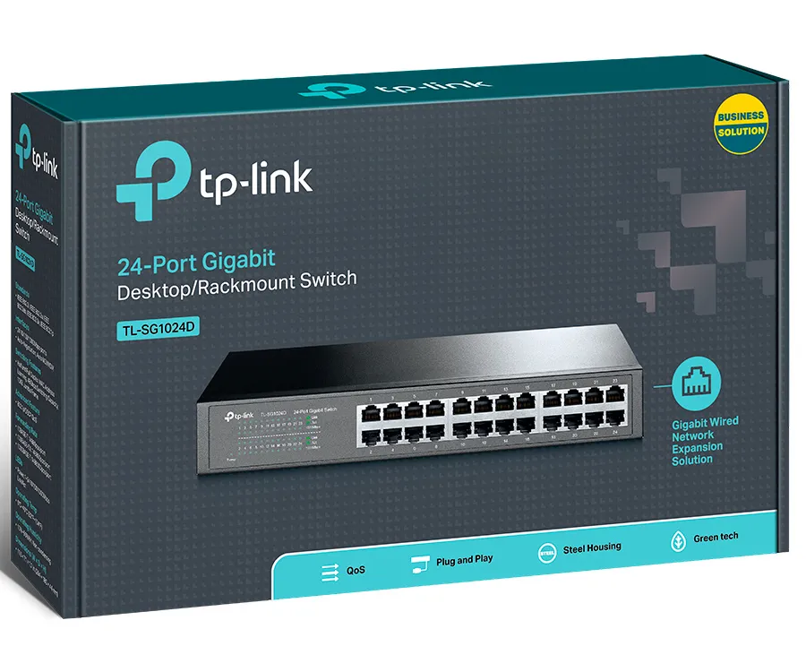 Switch de rețea TP-LINK TL-SG1024D, 24x 10/100/1000 Mbps