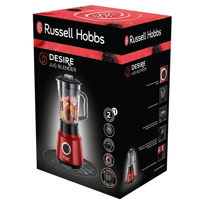 Blender staționar Russell Hobbs Desire 3-in-1, Roșu