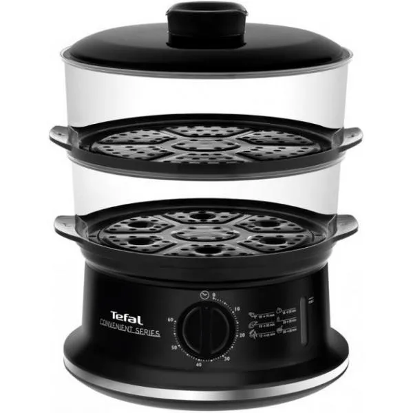 Aparat de gătit cu aburi Tefal Convenient, Negru