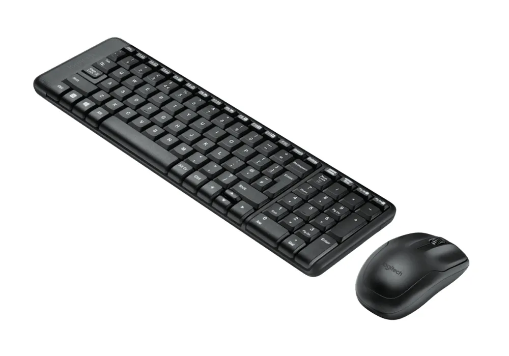 Set Tastatură + Mouse Logitech MK220, Fără fir, Negru
